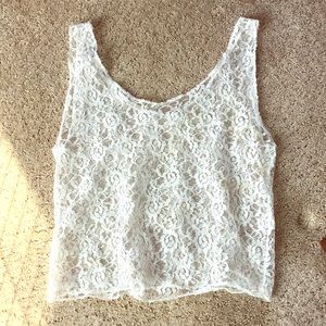 Vintage 80’s Lace Overlay Tank